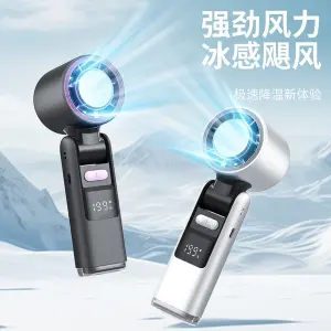 handheld fan with digital display